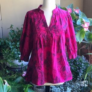💕💕H&M Floral Print Hot Pink Top💕💕